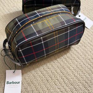 Barbour Wetherham Durable Tartan Washbag MSRP$100 Perfect FATHER's day GIFT!